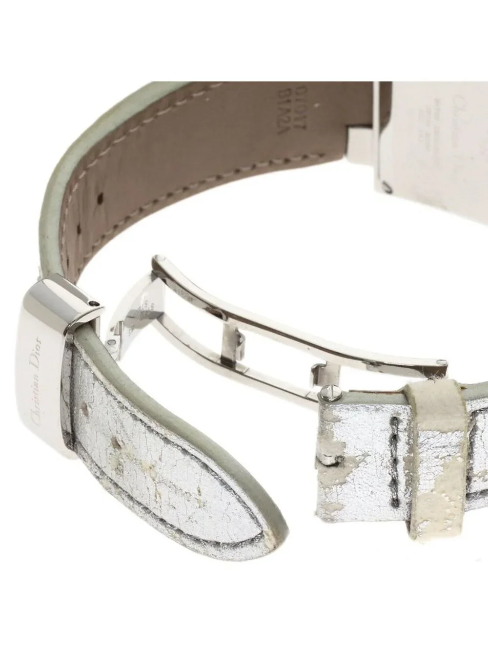 Dior Riverspark Ring Diamond Watch SS Leather